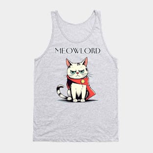 Alone Cute Cat Meow Lord Tank Top